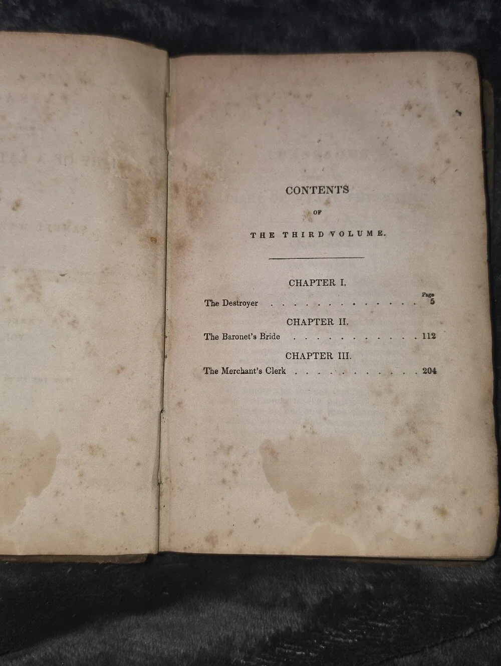 DIARY OF A LATE PHYSICIAN Vol 3 Samuel Warren/Dark Academia Antique 1839 Book!
